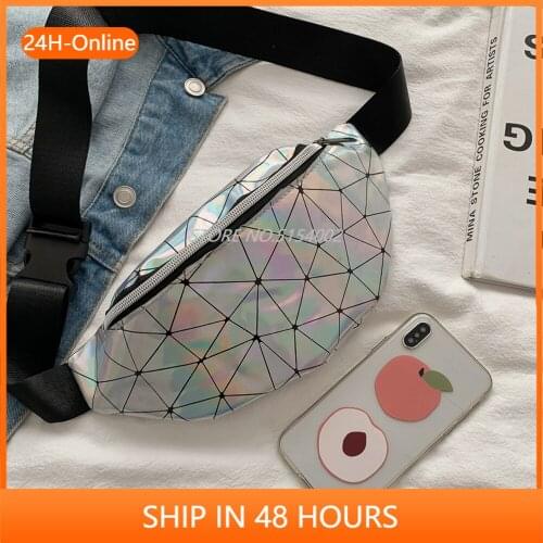 Newest Hot Women Reversible Sequins Glitter Waist Bag Fanny Pack Pouch Hip Purse Satchel Laser Bag Girls Chest Waist Packs