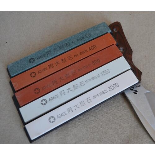 New 5pc Sharpening Stone Water stones for Professional constant angle knife grinder cutter " 80,400,800,1500,3000