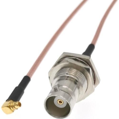 MMCX Male To BNC Female Bulkhead RG316 8" 20CM RF Pigtail Jumper Cable