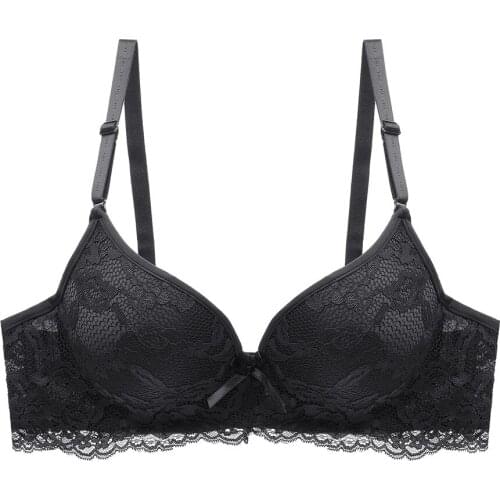 Full lace bra top thin bottom thick breathable bra to accept a pair of dairy quality sexy adjustment underwear