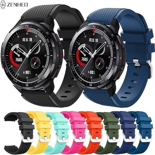 For Huawei Honor Watch GS Pro Silicone Watchband Strap Replacement 22mm Watch Band Strap for Huawei Watch GT2 Pro Wristband