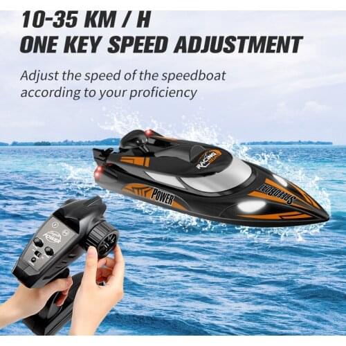 Upgrade RC Boat 35KM Per Hour High-Speed Speedboat Rechargeable Large-Capacity Battery 3000mAH Water Cooling System 25 Minutes