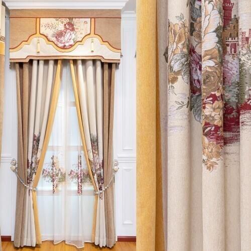 Modern and luxurious high-quality elegant blackout curtains for seamless splicing curtains for living room and bedroom windows