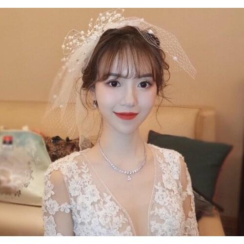 Super fairy beaded net yarn veil bridal wedding accessories photo studio photography and makeup styling travel photo shoot