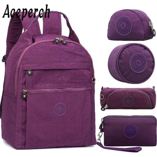 ACEPERCH Women Original Backpack Feminina Mochilas Mujer Schoolbag Backpacks for Teenage Girls Bagpack Travel Rucksack Sac A Dos