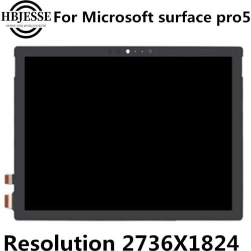 Original For Microsoft surface pro5 pro 5 Model 1796 LP123WQ1 lcd display touch screen glass sensor digitizer tablet assembly