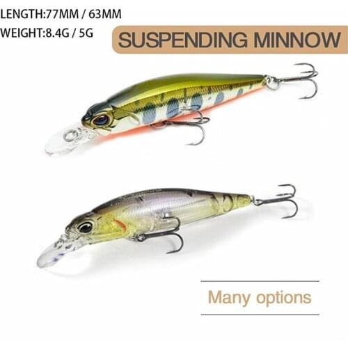 1Pcs Quality Minnow Fishing Lure Wobblers 63mm 5g Jerkbait Deep 0.8-1.2m Isca Artificial Baits For Bass Pike Fishing Tackle