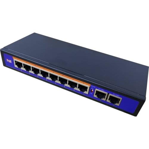 POE Exchanger 10 Port POE 8 Port POE Exchanger Support 250m POE Exchanger