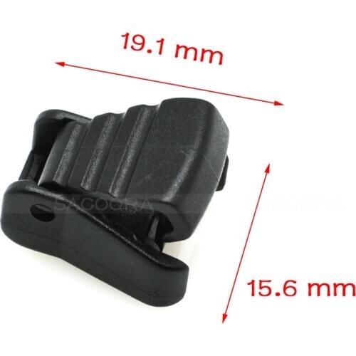 1000pcs/pack Plastic Cord Ends Zipper Pull Cord Lock Stopper For Paracord Sportswear Backpack Garment Black