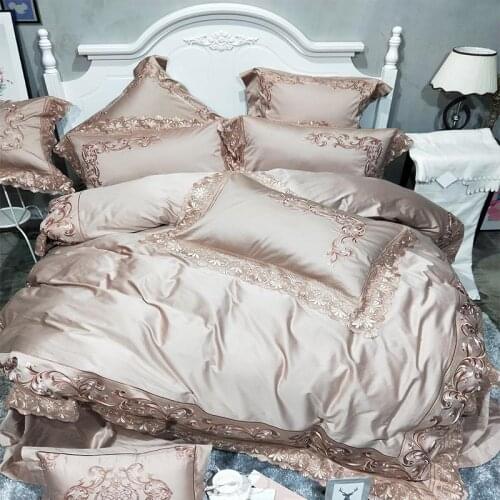42 Bedding Set Queen King size 100S Egypian cotton Embroidery bed set Bedlinen sheet Duvet cover set Pillowcase
