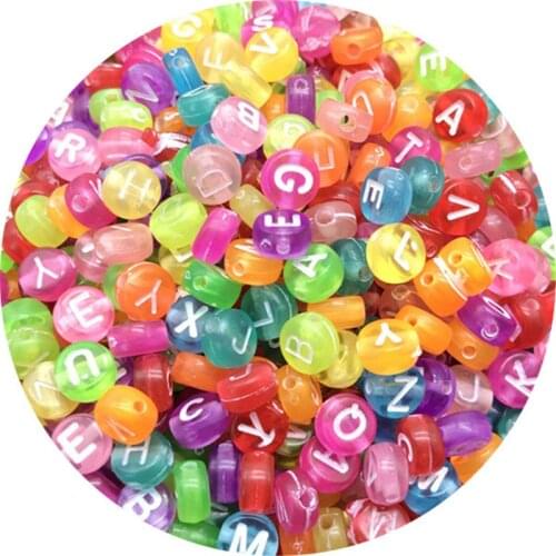 500g/lot About 3500pcs Acrylic Spacer Beads Letter Beads Square Oval Alphabet Beads For Jewelry Making DIY Accessories