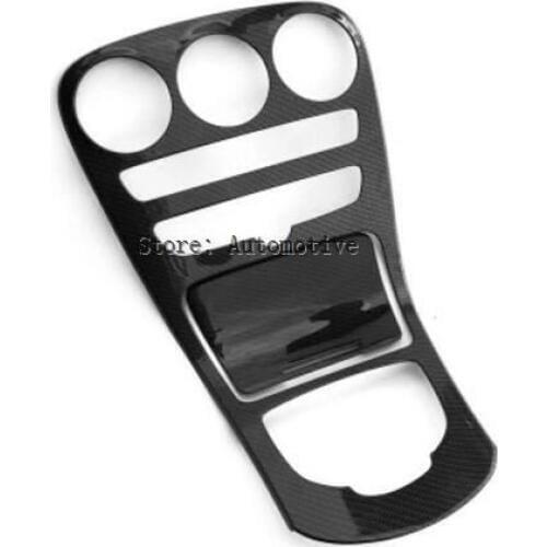 ABS Plastic Carbon Fiber Style Center Console Gear Panel Frame Cover Trim Stickers For Mercedes Benz C GLC Class W205 15-17