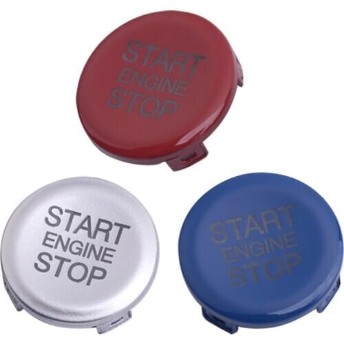 Car Styling Engine Start Stop Push Switch Button Cover Fit for Alfa Romeo Giulia 2017 2018 2019 Red/ Silver/ Blue