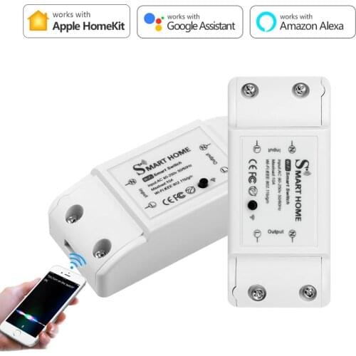 Nice /Homekit DIY Smart Home Wifi Wireless Remote Switch LED Module Controller Switch Breaker for Alexa and Google Home