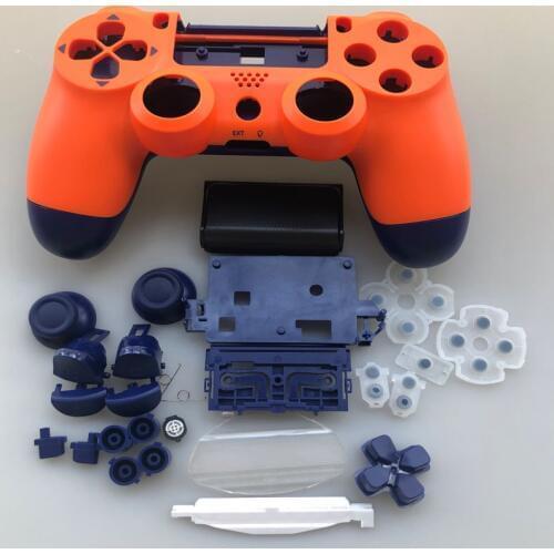 PS4 PRO Controller Full Set Housing Case Shell For PlayStation 4 Pro JDM 040 JDS 040 Gen 2th V2 Cover Orange Blue Skin Kit