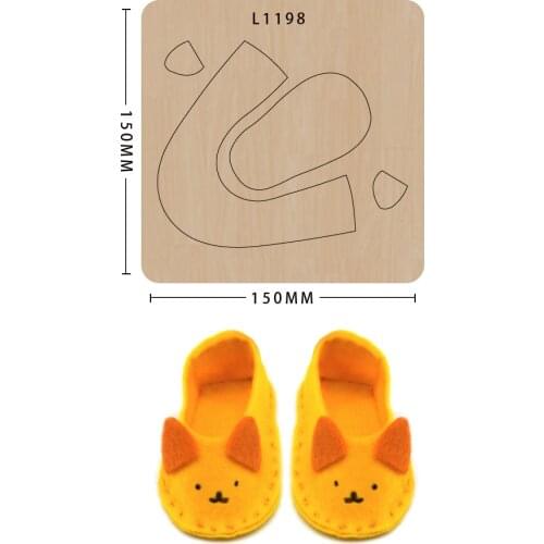 Scrapbooking Molds Wood Cutting dies DIY Wooden Cutter leather handmade Baby shoes cutting mold Suitable for big shot machines