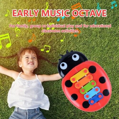 Hand Knock Piano Educational Toys Hand Harp Boy Girl Musical Baby Toy 8-Note Xylophone for 0-3 Years Old Children Toddler