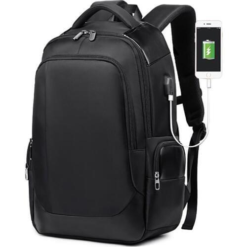 Korea Business Travel Backpack Men 15.6'' Laptop Backpack USB Charge Large Capacity College School Backpack Women Waterproof