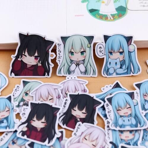 40pcs/ pack Creative Cute Self-made girls stickers Scrapbooking Stickers /Decorative Sticker /DIY Craft Photo Albums