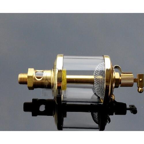 1/4" BSP Male x 2" Outer Diameter Brass Sight Gravity Drip Feed Oiler Lubricator Oil Cup For Hit Miss Engine