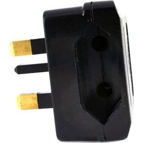 New European Euro EU 2 Pin to UK 3Pin Power Socket Travel Plug Adapter Converter R9UA
