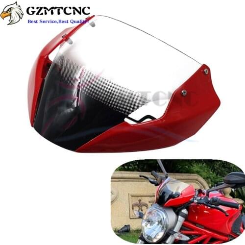 Monster821 Front Head Cowling Fairing Front Windshield Windscreen For Ducati Monster 821 797 Hyperstrada 821 Stnipe 2018 - 2020