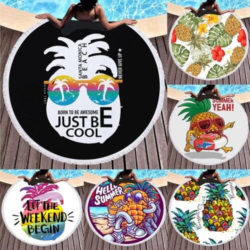 Pineapple fruit Pareo beach Fringed beach towel Microfiber towel strandlaken Large beach towel Towel beach Bath towels Beach mat