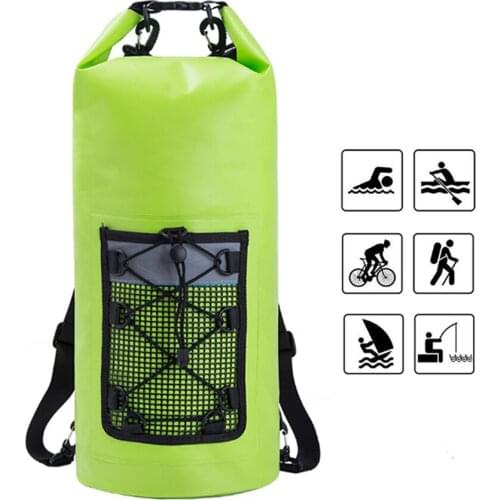 20L PVC Waterproof Swimming Backpack Kayak Pouch Outdoor Trekking Shoulder Dry Bags Travel Diving Boat Ocean River Pack XA356Y