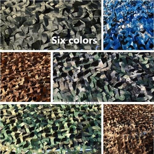 3X1,2,3,4,5,6 M Hunting Camouflage Nets Woodland Army training Camo netting Car Covers Tent Shade Party Camping Sun Shelter
