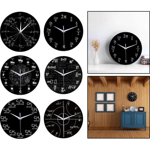 Modern Round Wall Clock 12" Silent Quartz Clocks Watches Kids Home School