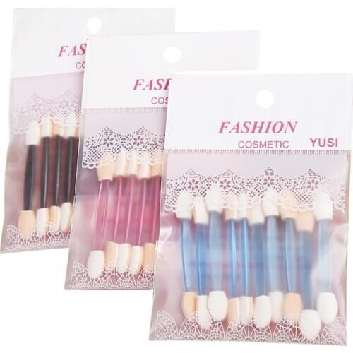 10Pcs/bag Double Ended Eyeshadow Brush Sponge Makeup Brush for Lip Eye Applicator Cosmetic Tool Durable Women eyeshadow brush