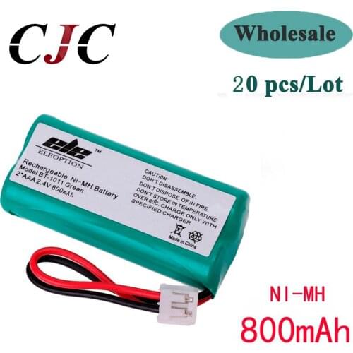 20PCS New 2.4V 800mAh Ni-MH Rechargeable Cordless Home Phone Battery for Uniden BT-1011 BT1011 BT-101 BT1018