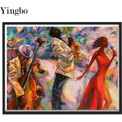 Diamond Painting Abstract Band Singer Cross Stitch Diamond Mosaic Picture Embroidery Beaded Handicraft Crystal Paintings