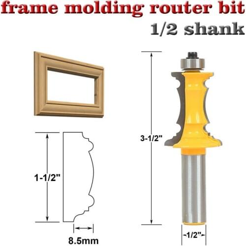 Mitered Drawer Front Molding Router Bit - 1/2" Shank Woodworking Chisel Cutter Tool