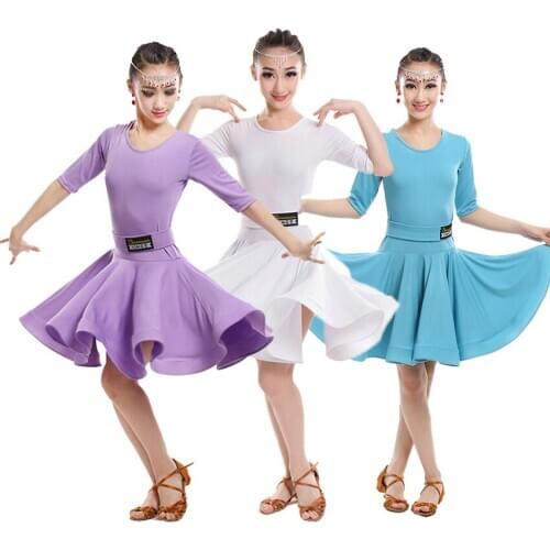 Girls Carnival Jazz dancewear costume Kids Modern Latin Ballroom Party Dance Dress Childen Salsa Dancing dress clothes For Girls