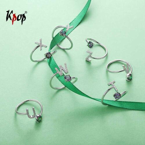 Kpop Rings With Crystals