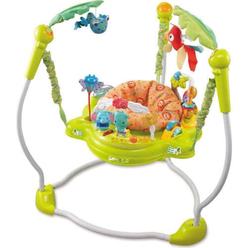 Multi-Function Electric Swing for Children Baby Jumping Walker Cradle Rainforest Baby Swing Rocking Chair Activity Center