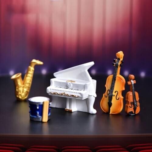 ZOCDOU 1 Piece Musical Instrument Small Statue Little Figurine Crafts Figure Ornament Miniatures
