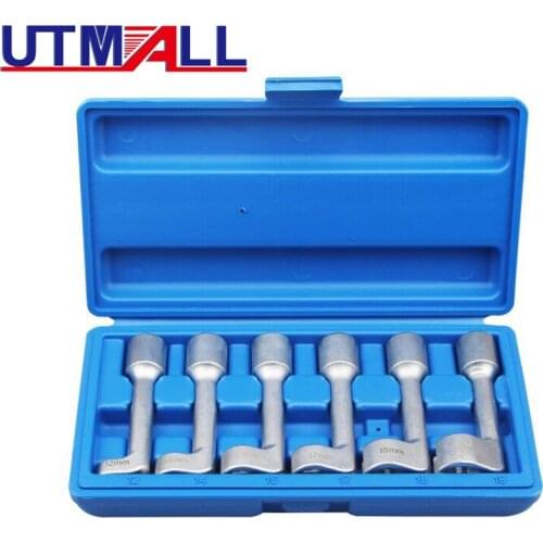 6pc 1/2" Dr. Diesel Fuel Injector Line Injection Socket Set 12 14 16 17 18 19mm