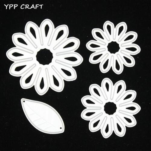 YPP CRAFT New Flowers Cutting Dies Stencils for DIY Scrapbooking/photo album Decorative Embossing DIY Paper Cards