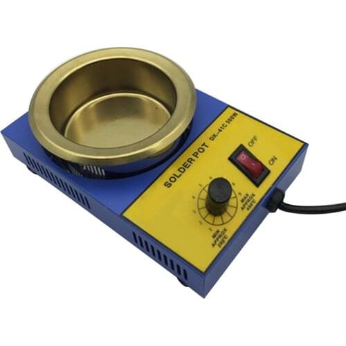 300W Tin Pot Tin Stove Stainless Steel Heating Tin Smelting Furnace Small Pot Convenient Tin Smelting Pot