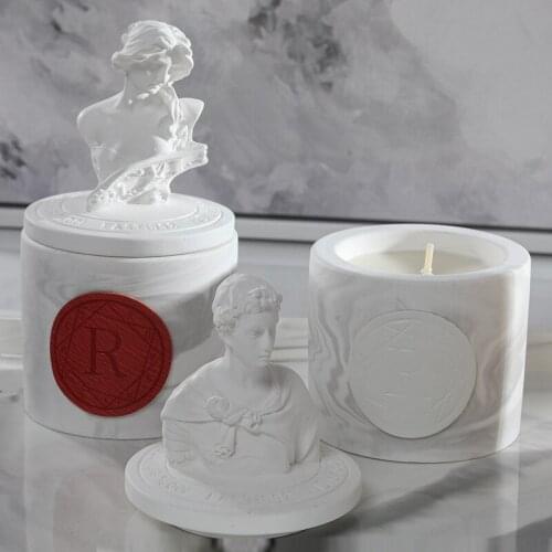 Statue Candle Romantic Wedding Candle Cup Nordic Essential oil scented Light Home Decoration