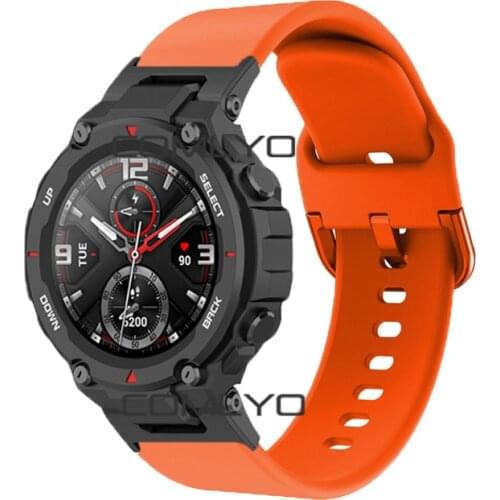 For Huami Amazfit T Rex Pro Strap Smart Watch Soft Silicone Wristband For Xiaomi Amazfit T-Rex Pro Bracelet Accessories