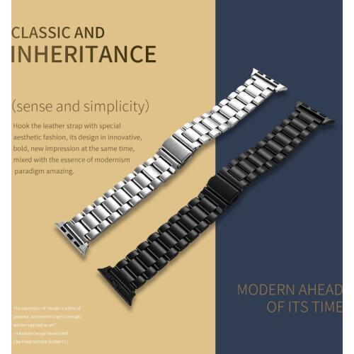 Steel Watchband for iWatch Apple Watch serise 1 2 3 Sport Edition 38mm 42mm Wrist Band Bracelet Strap with adapter Replacement