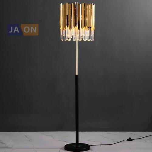 Led e14 Postmodern Stainless Steel Crystal Marble Golden Black LED Lamp LED Light LED Floor Lamp Floor Light For Bedroom