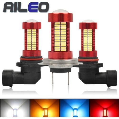 AILEO 2 x pcs Car Headlight Bulbs LED H7 H4 H8 H9 H11 H16(JP) 9005 9006 HB3 HB4 Fog lamp 4014 CHIP 106 SMD 3600LM