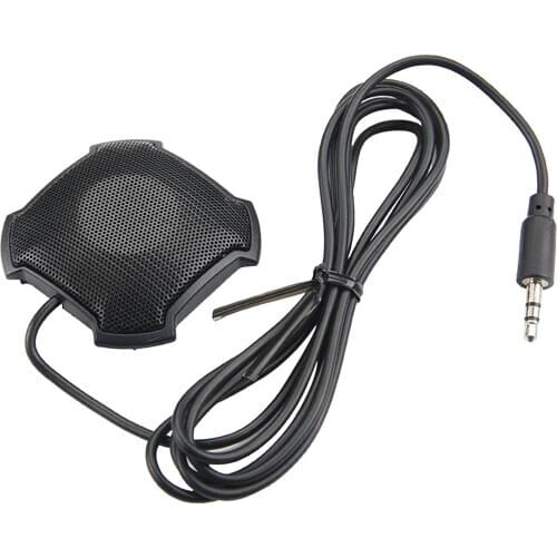 Omnidirectional Condenser Microphone 3.5mm Plug Stereo Tabletop for Meetings