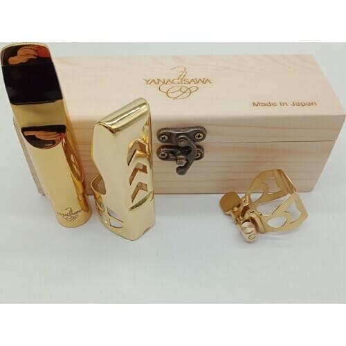 High Quality Professional Tenor Soprano Alto Saxophone Metal Mouthpiece Gold Plating Sax Mouth Pieces Accessories Size 5 6 7 8 9