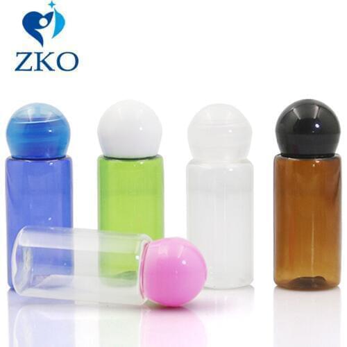 10pcs 15ml Colour Plastic Bottles with Multicolor Round Ball Screw Cap Free Shipping Bottle Travel Refillable Cosmetic Container