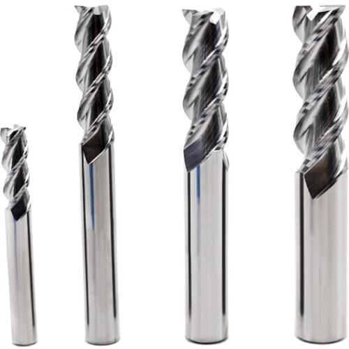 14mm Alloy Coating Tungsten Steel Tool By Aluminum Cnc Maching 3 Blade Endmills Top Milling Cutter Wood Milling Cutter